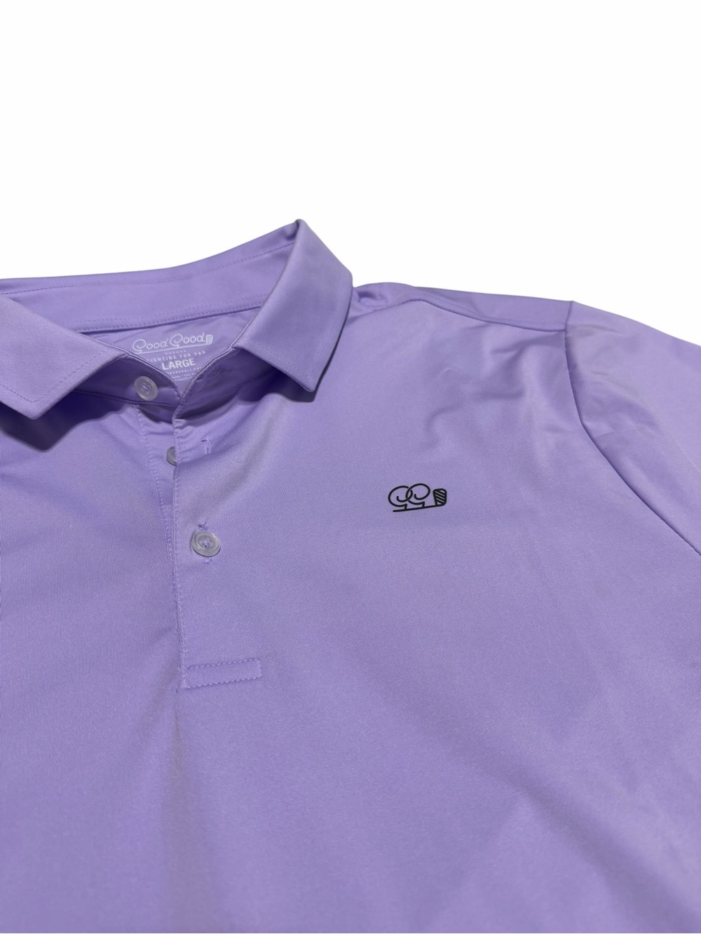 Good Good Golf Men's Purple Performance Polo | Large